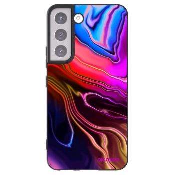 Picasee Μαύρη θήκη σιλικόνης για Samsung Galaxy S22 5G - Electric