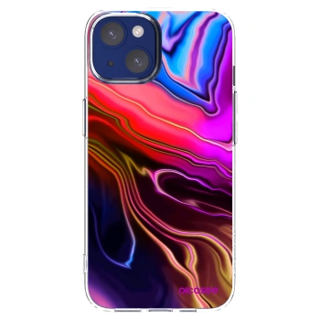 Picasee διαφανής θήκη σιλικόνης Apple iPhone 14 - Electric