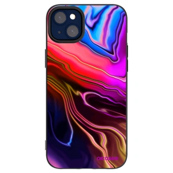 Picasee Μαύρη θήκη σιλικόνης για Apple iPhone 14 Plus - Electric