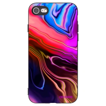 Picasee Μαύρη θήκη σιλικόνης για Apple iPhone 7 - Electric