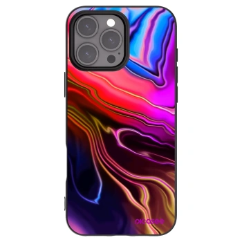 Picasee Μαύρη θήκη σιλικόνης για Apple iPhone 16 Pro Max - Electric