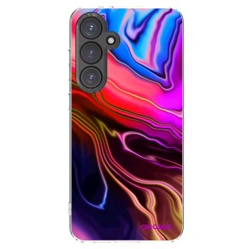 Picasee διαφανής θήκη σιλικόνης Samsung Galaxy S24 FE S721B - Electric