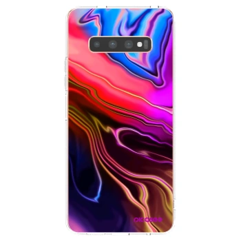 Picasee διαφανής θήκη σιλικόνης Samsung Galaxy S10 Plus G975 - Electric