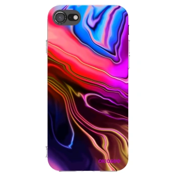 Picasee διαφανής θήκη σιλικόνης Apple iPhone SE 2020 - Electric