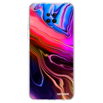 Picasee διαφανής θήκη σιλικόνης Xiaomi Redmi Note 9S - Electric