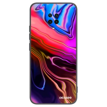 Picasee Μαύρη θήκη σιλικόνης για Xiaomi Redmi Note 9S - Electric