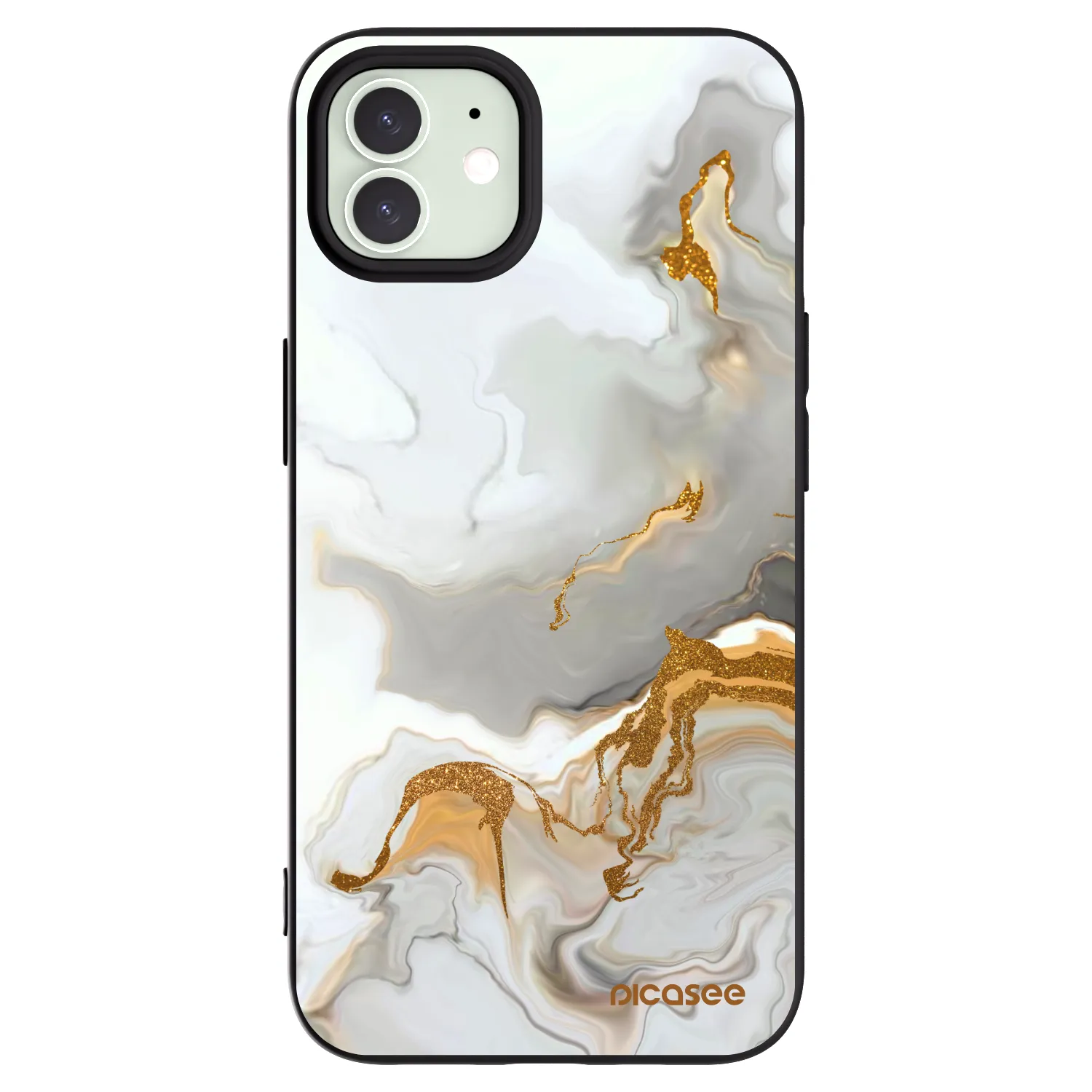 Picasee Μαύρη θήκη σιλικόνης για Apple iPhone 12 Pro - Her