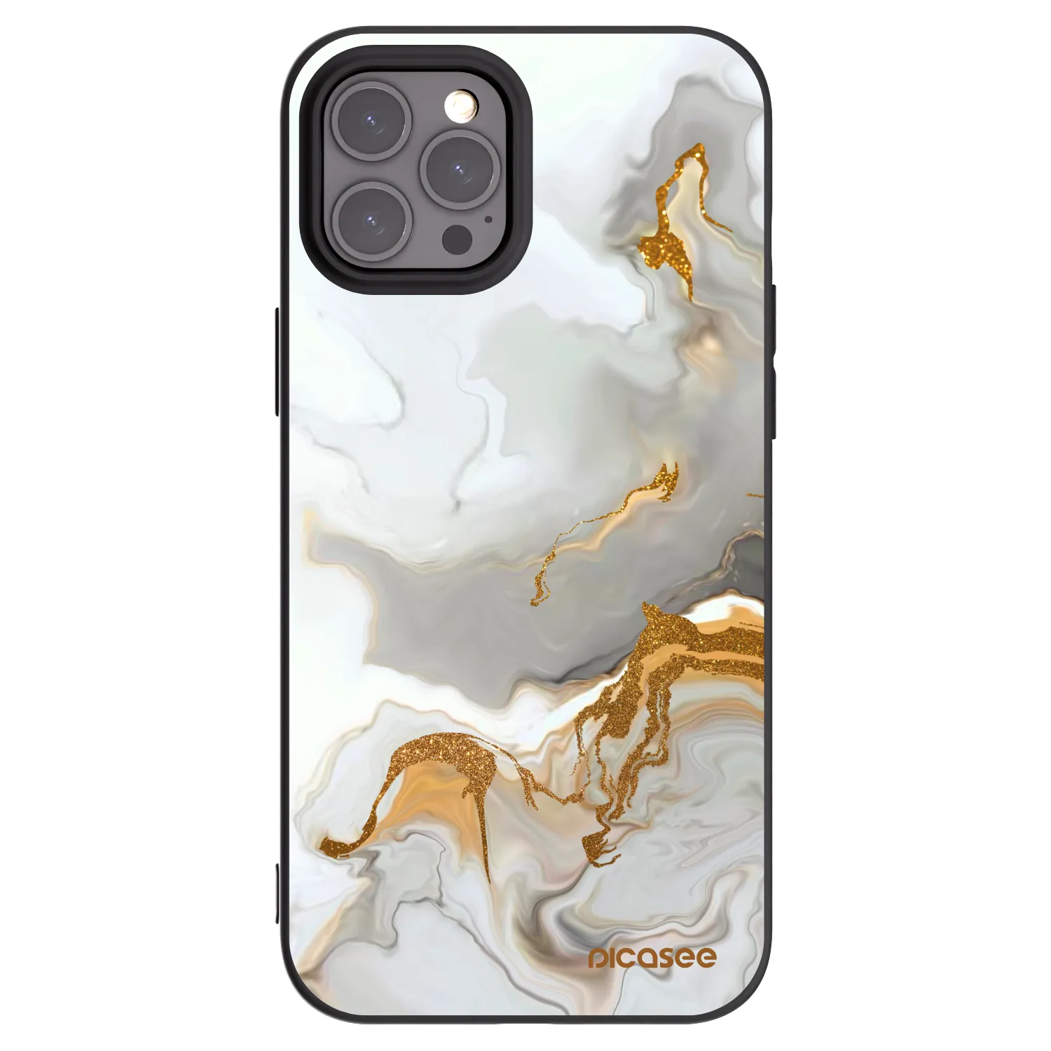 Picasee Μαύρη θήκη σιλικόνης για Apple iPhone 12 Pro Max - Her