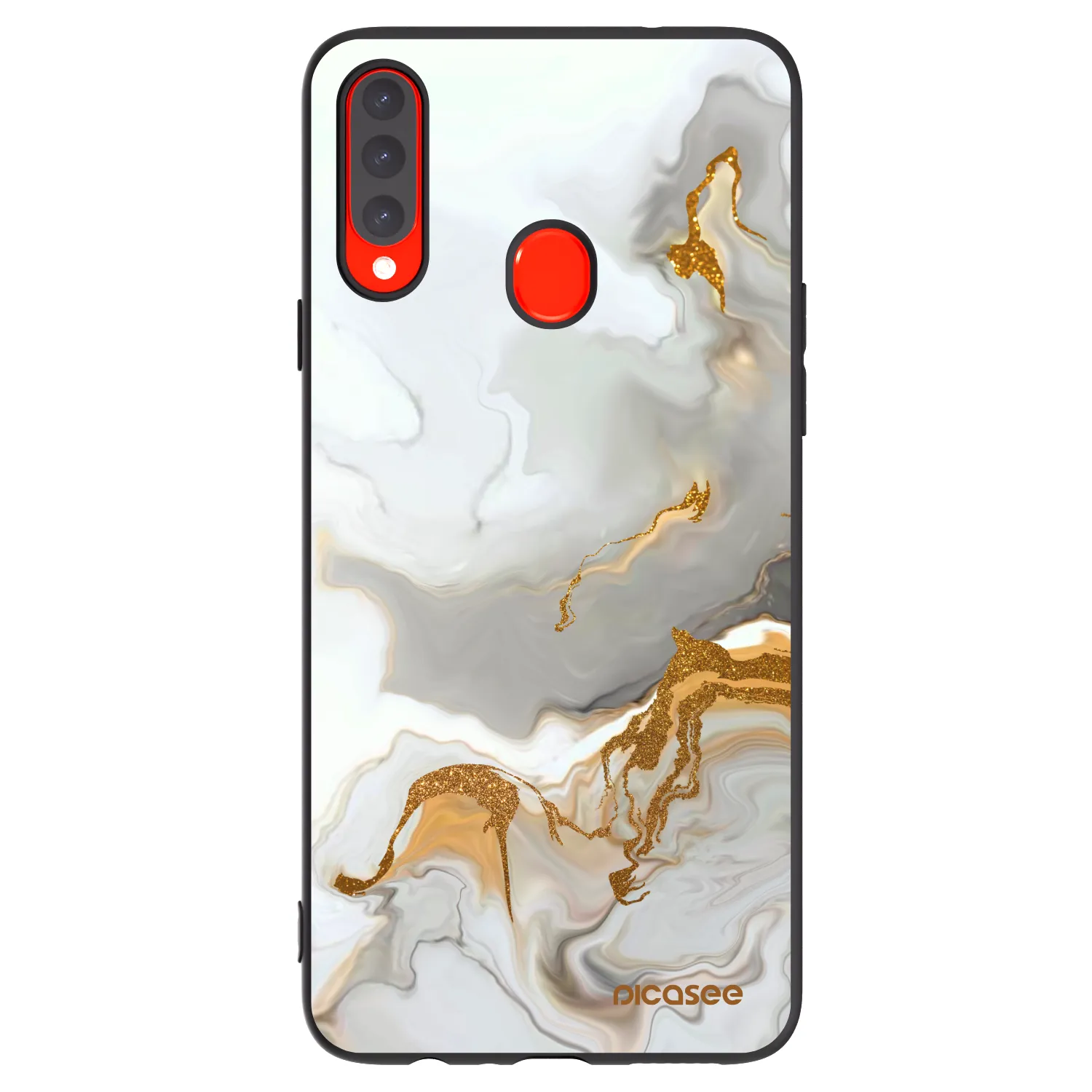 Picasee Μαύρη θήκη σιλικόνης για Samsung Galaxy A20s - Her