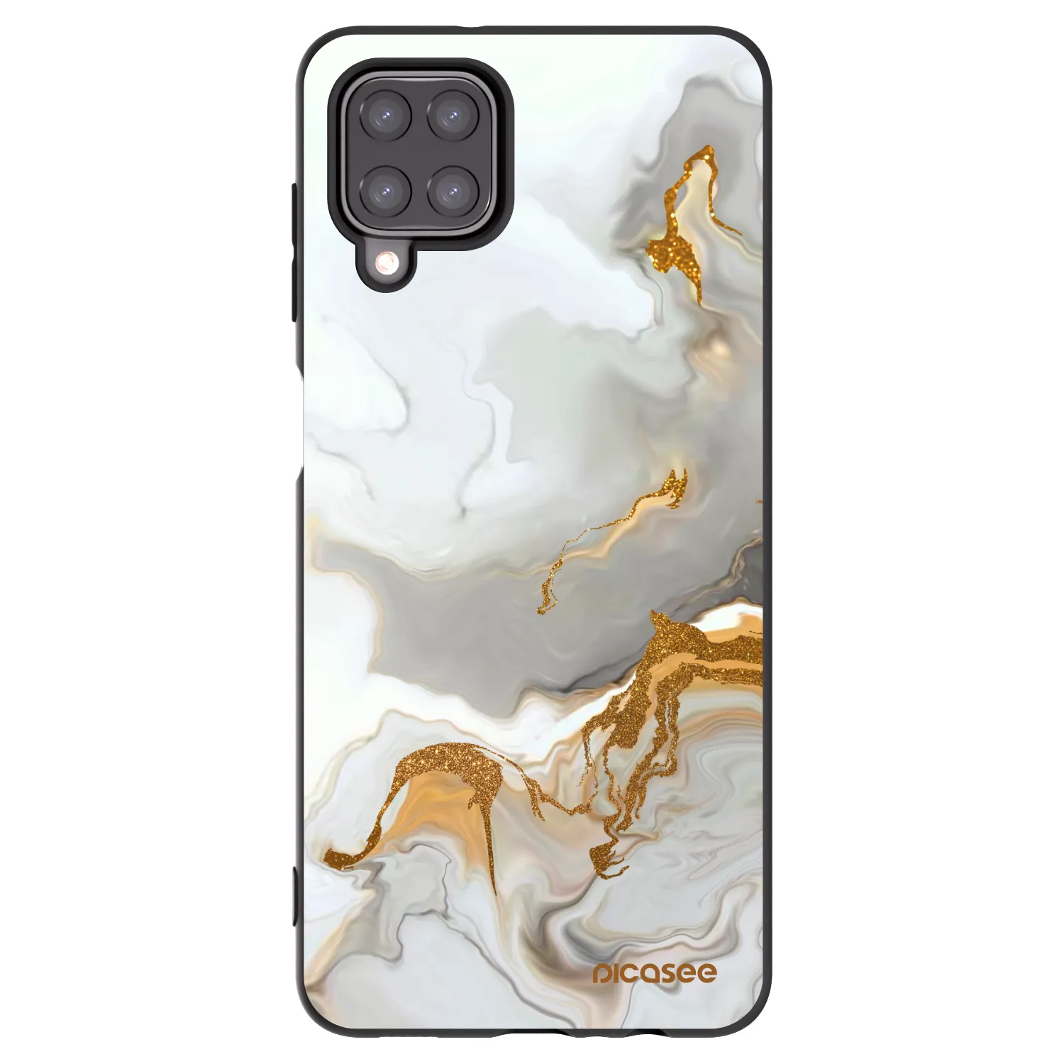 Picasee Μαύρη θήκη σιλικόνης για Samsung Galaxy A12 A125F - Her