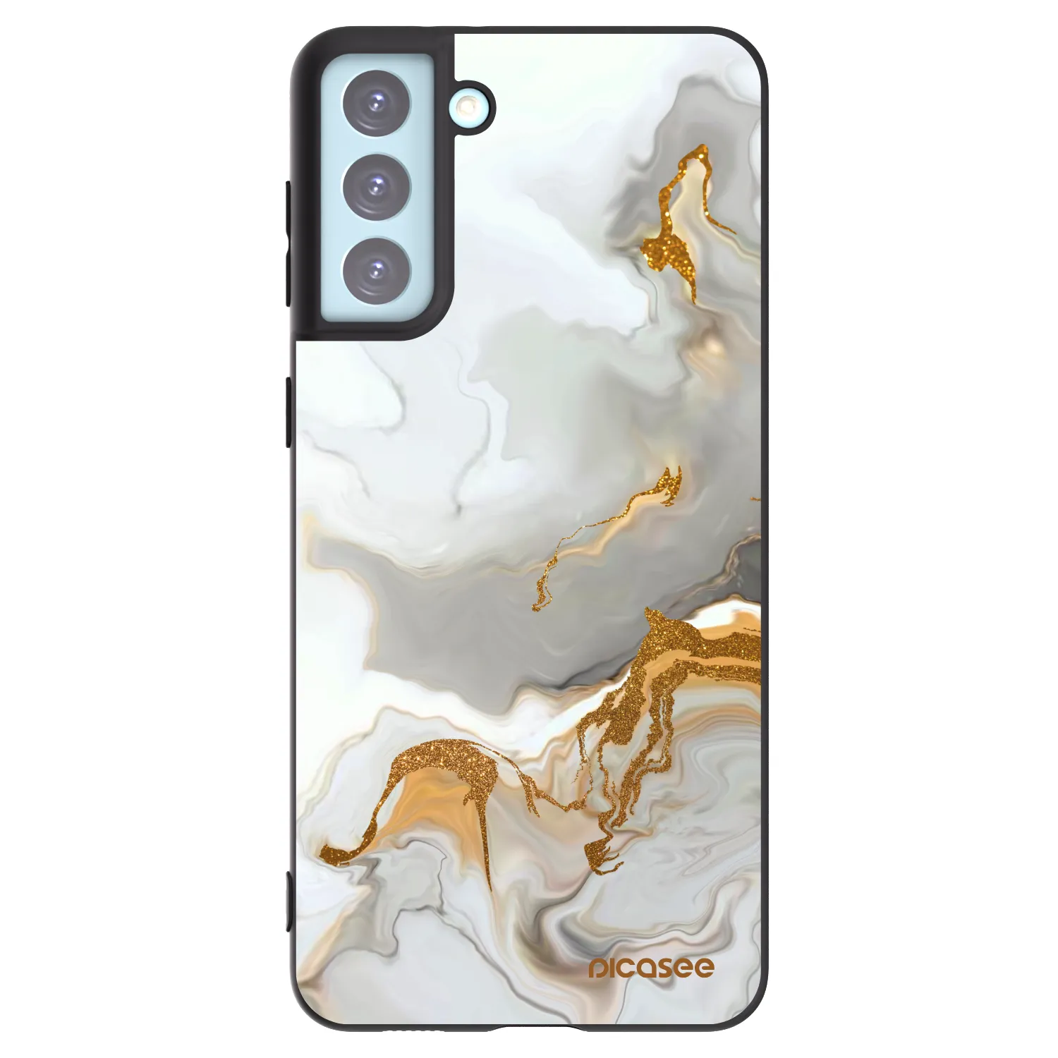 Picasee Μαύρη θήκη σιλικόνης για Samsung Galaxy S21+ 5G G996F - Her