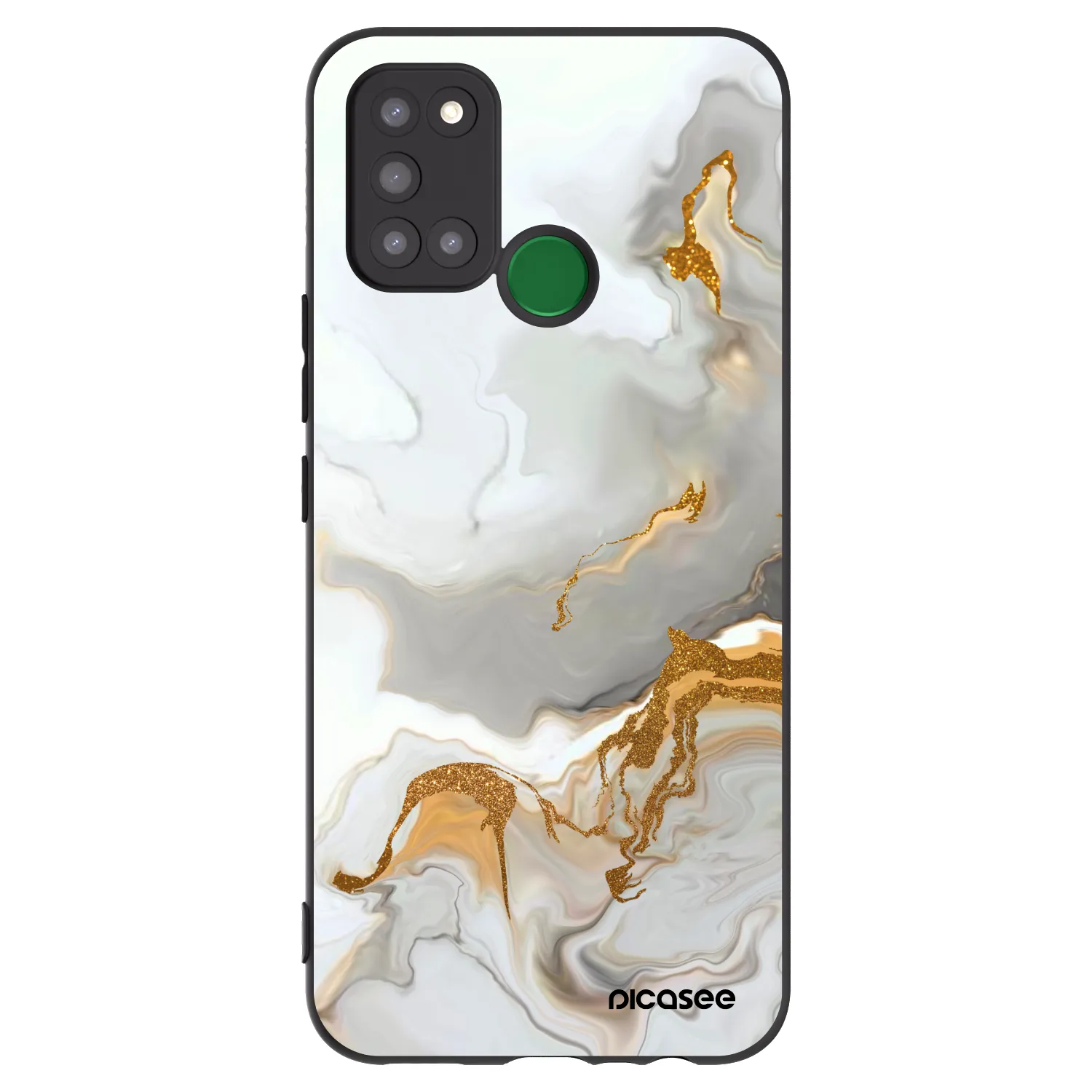 Picasee Μαύρη θήκη σιλικόνης για Realme 7i - Her