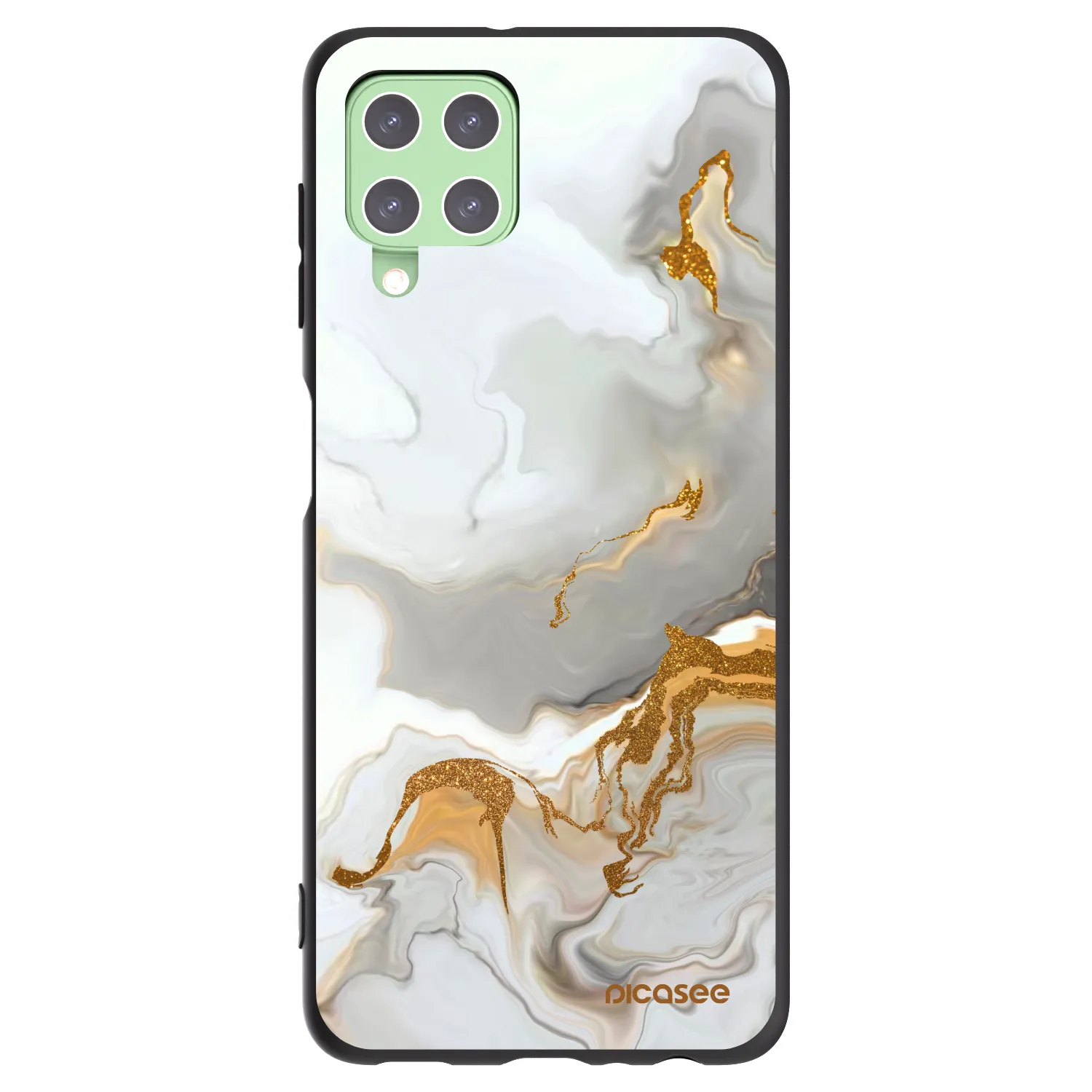Picasee Μαύρη θήκη σιλικόνης για Samsung Galaxy A22 A225F 4G - Her