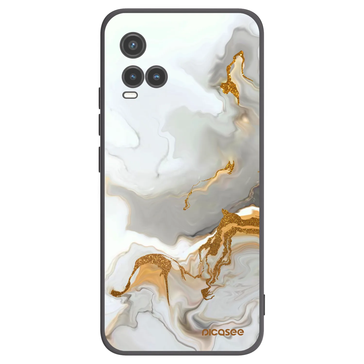 Picasee Μαύρη θήκη σιλικόνης για Vivo Y33s - Her