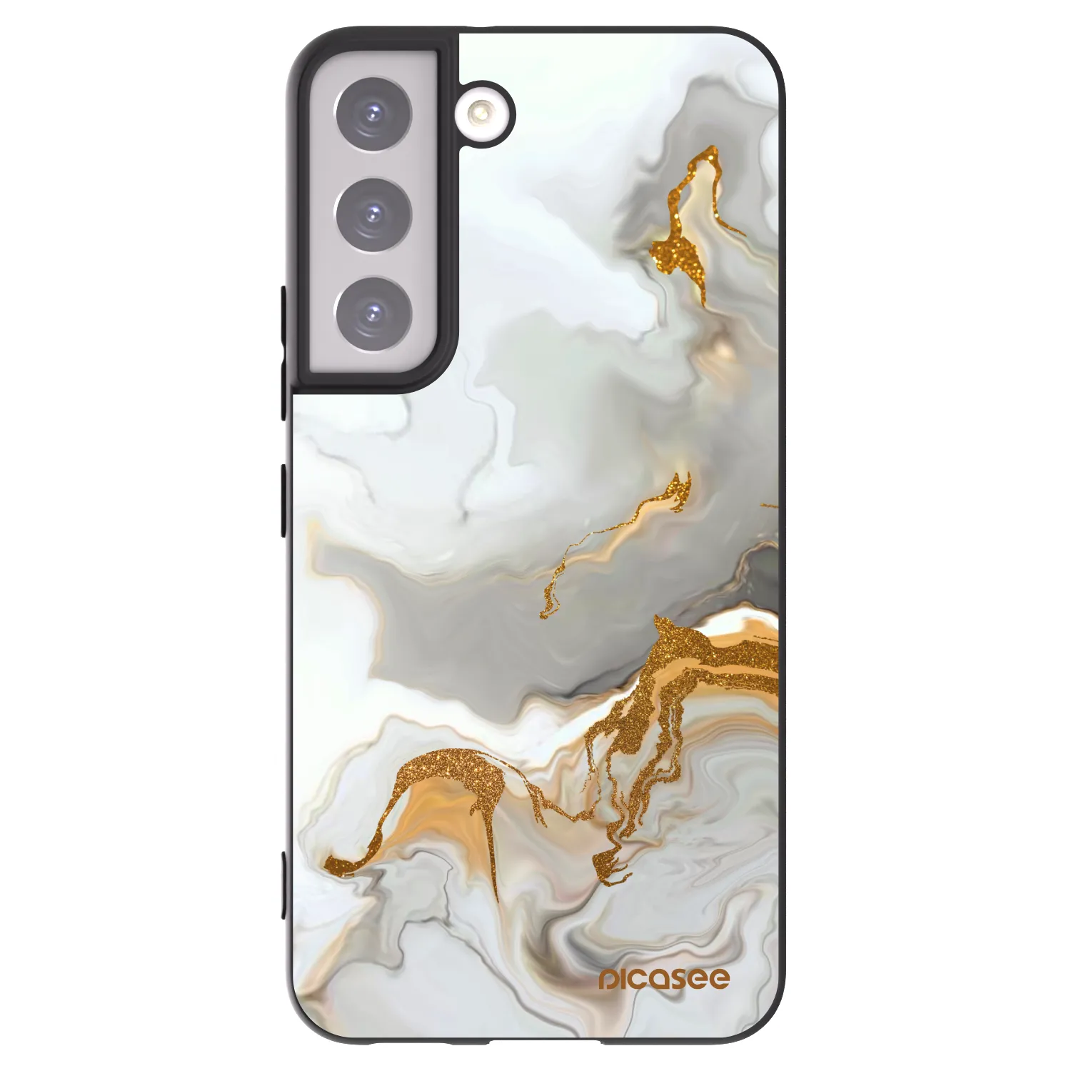 Picasee Μαύρη θήκη σιλικόνης για Samsung Galaxy S22 5G - Her