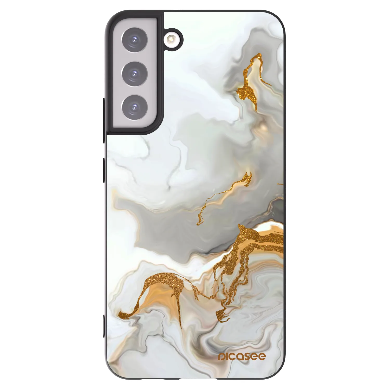 Picasee Μαύρη θήκη σιλικόνης για Samsung Galaxy S22+ 5G - Her