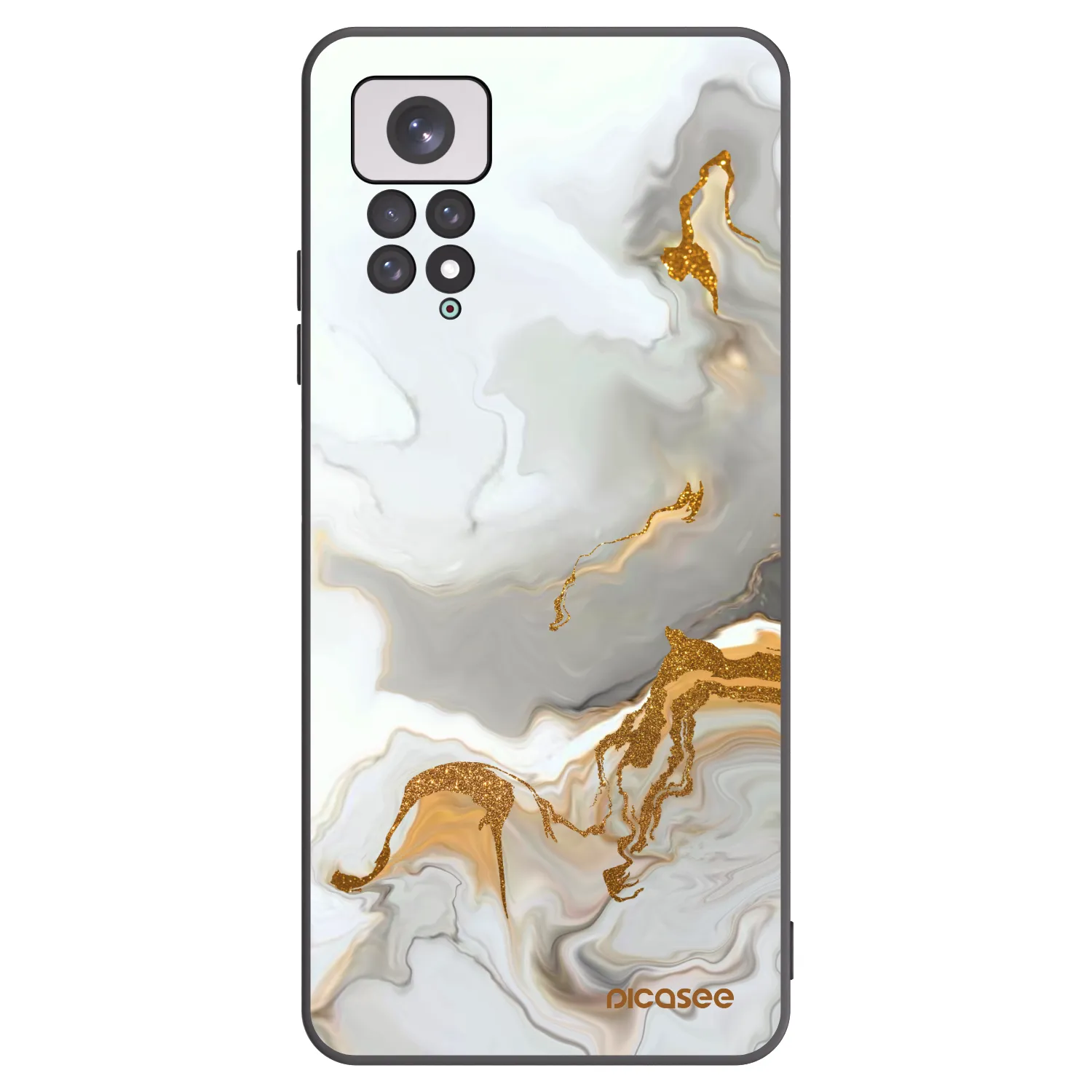 Picasee Μαύρη θήκη σιλικόνης για Xiaomi Redmi Note 11 - Her