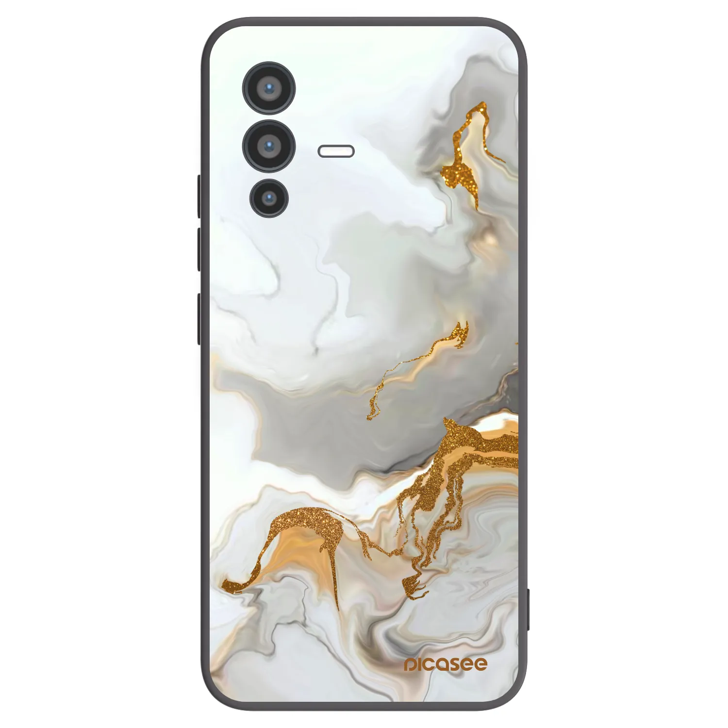 Picasee Μαύρη θήκη σιλικόνης για Vivo V23 5G - Her