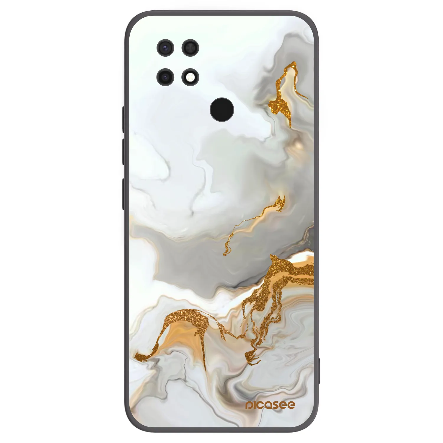 Picasee Μαύρη θήκη σιλικόνης για Xiaomi Redmi 10C - Her