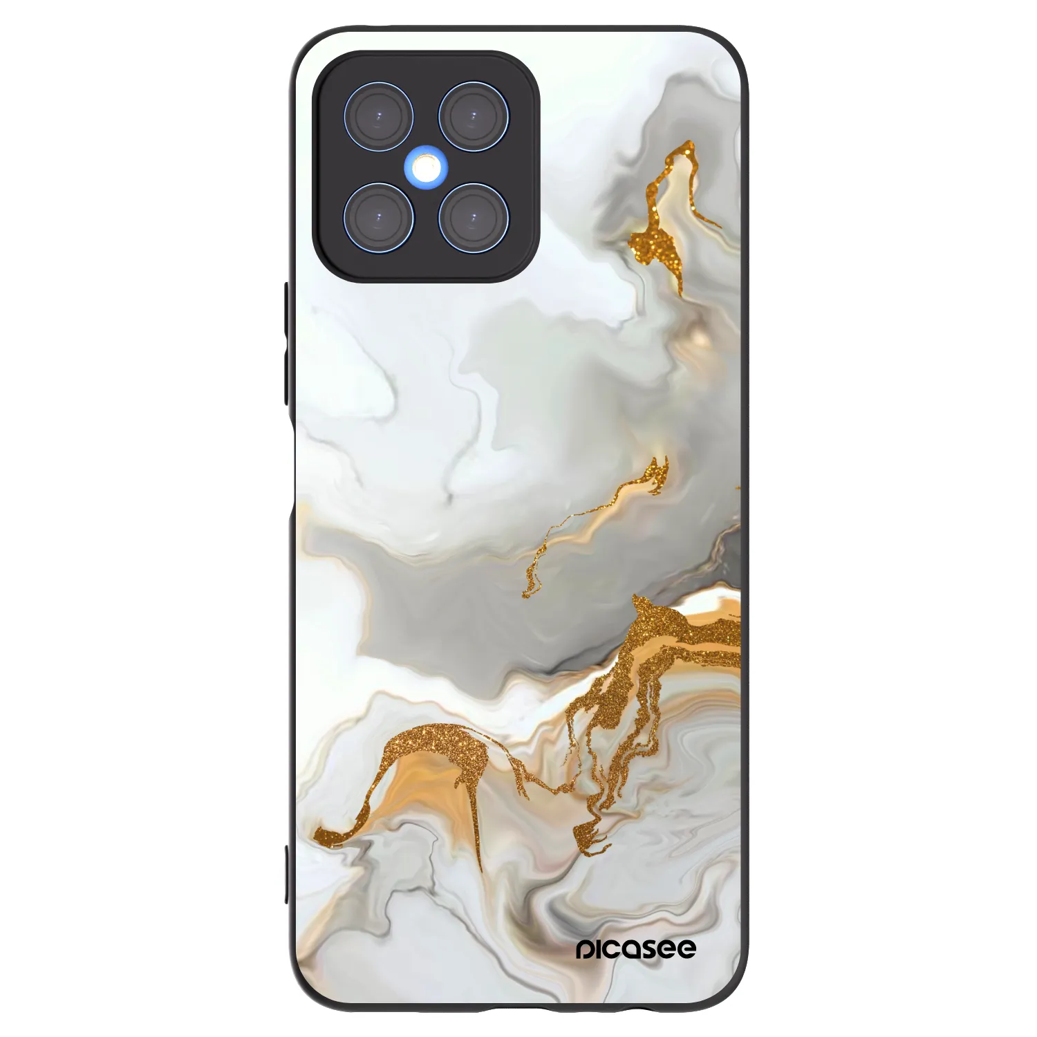 Picasee Μαύρη θήκη σιλικόνης για Honor X8 4G - Her