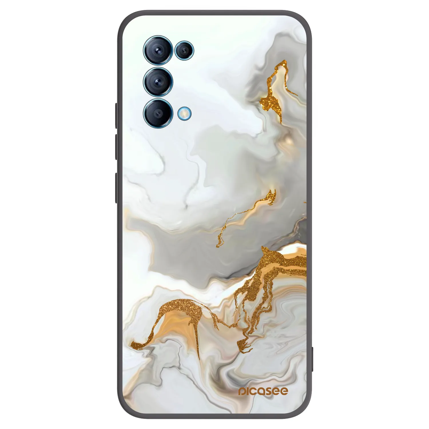 Picasee Μαύρη θήκη σιλικόνης για OPPO Reno 5 5G - Her