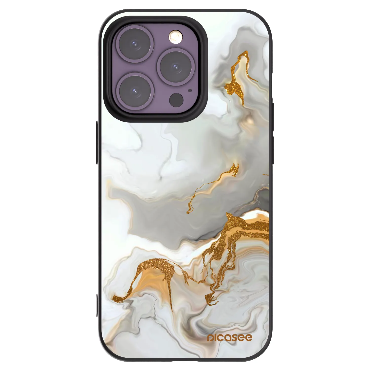 Picasee Μαύρη θήκη σιλικόνης για Apple iPhone 14 Pro - Her