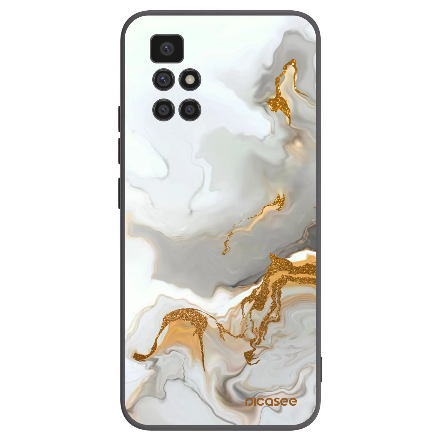 Picasee Μαύρη θήκη σιλικόνης για Xiaomi Redmi 10 (2022) - Her