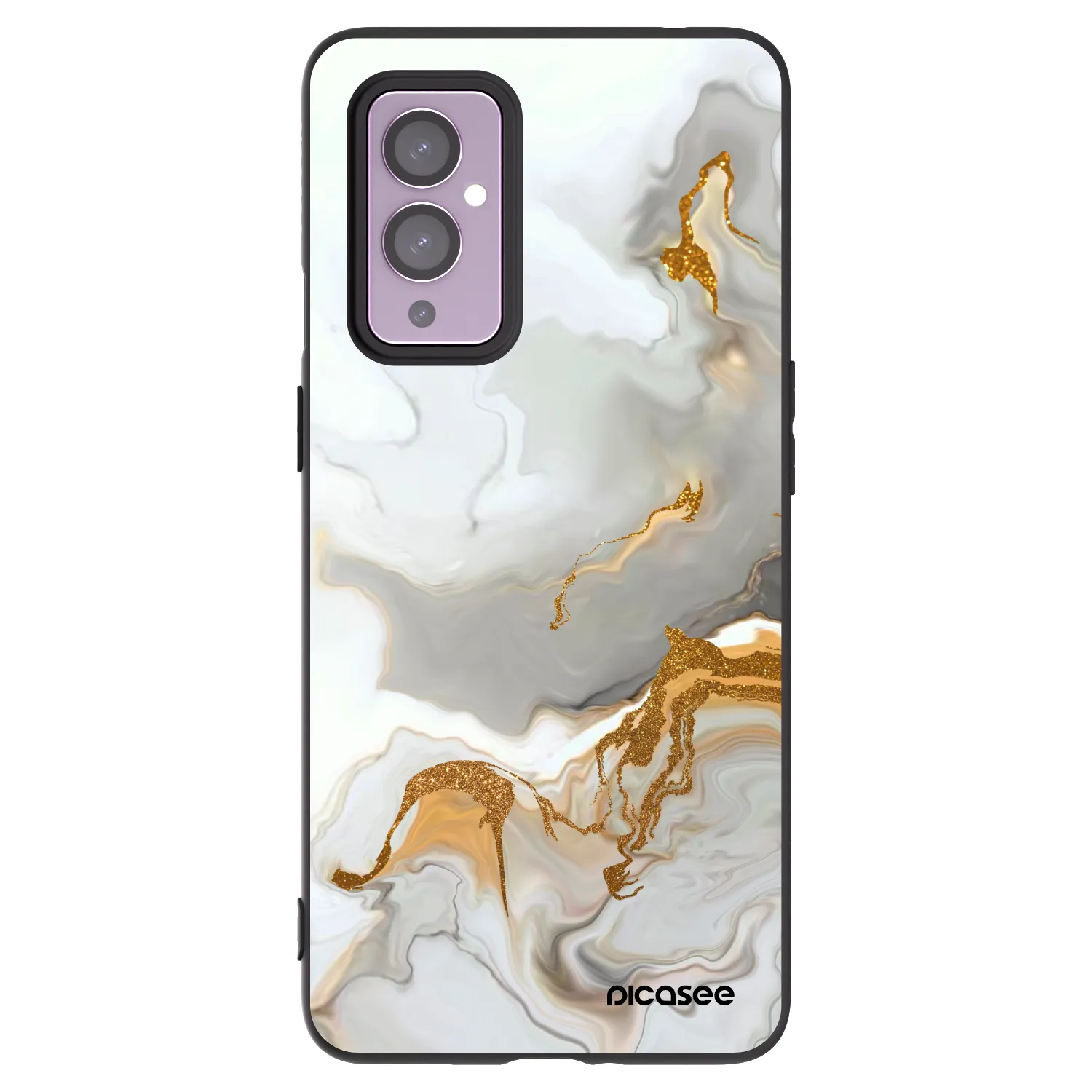 Picasee Μαύρη θήκη σιλικόνης για OnePlus 9 - Her