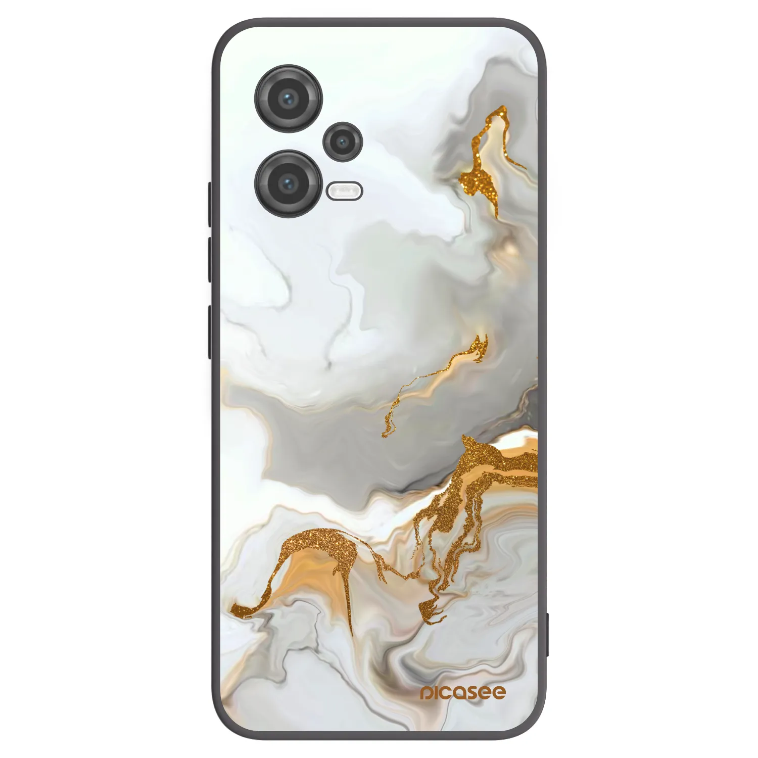 Picasee Μαύρη θήκη σιλικόνης για Xiaomi Poco X5 - Her