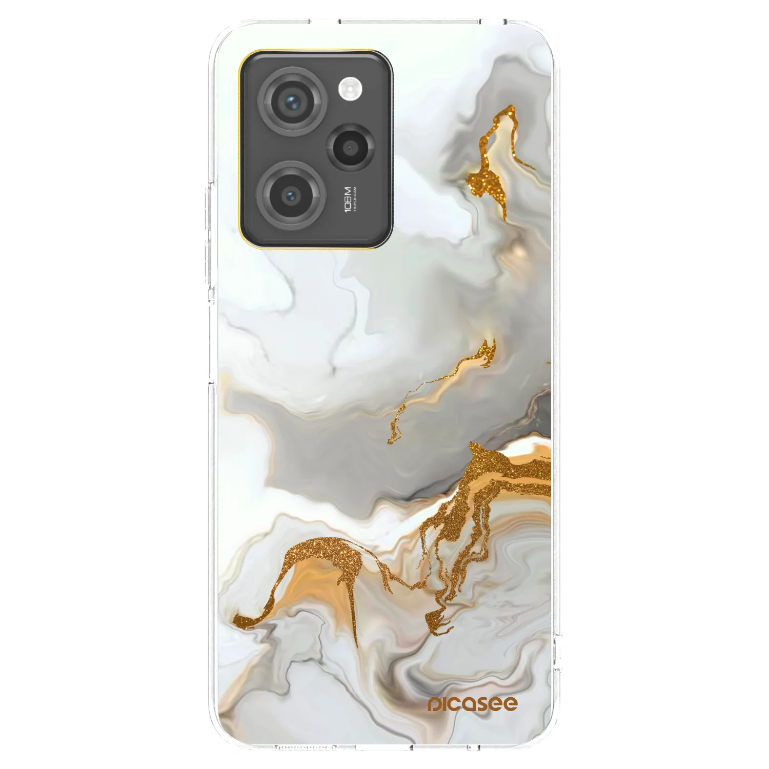 Picasee Μαύρη θήκη σιλικόνης για Xiaomi Poco X5 Pro - Her