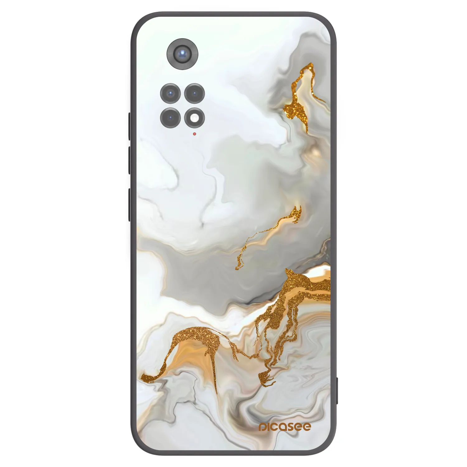 Picasee Μαύρη θήκη σιλικόνης για Xiaomi Redmi Note 11S 5G - Her