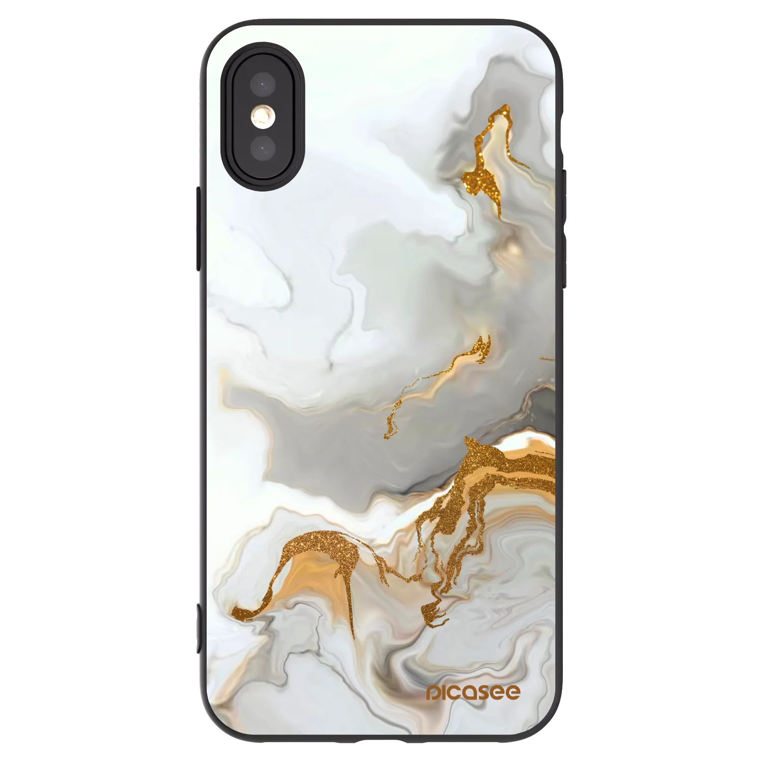 Picasee Μαύρη θήκη σιλικόνης για Apple iPhone X/XS - Her