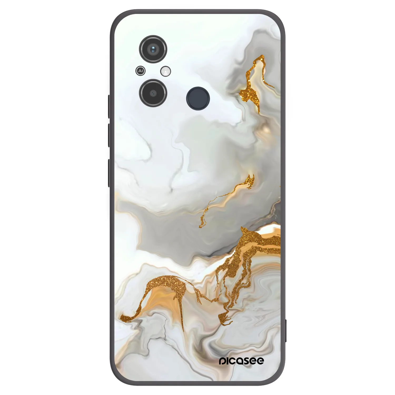 Picasee Μαύρη θήκη σιλικόνης για Xiaomi Redmi 12C - Her