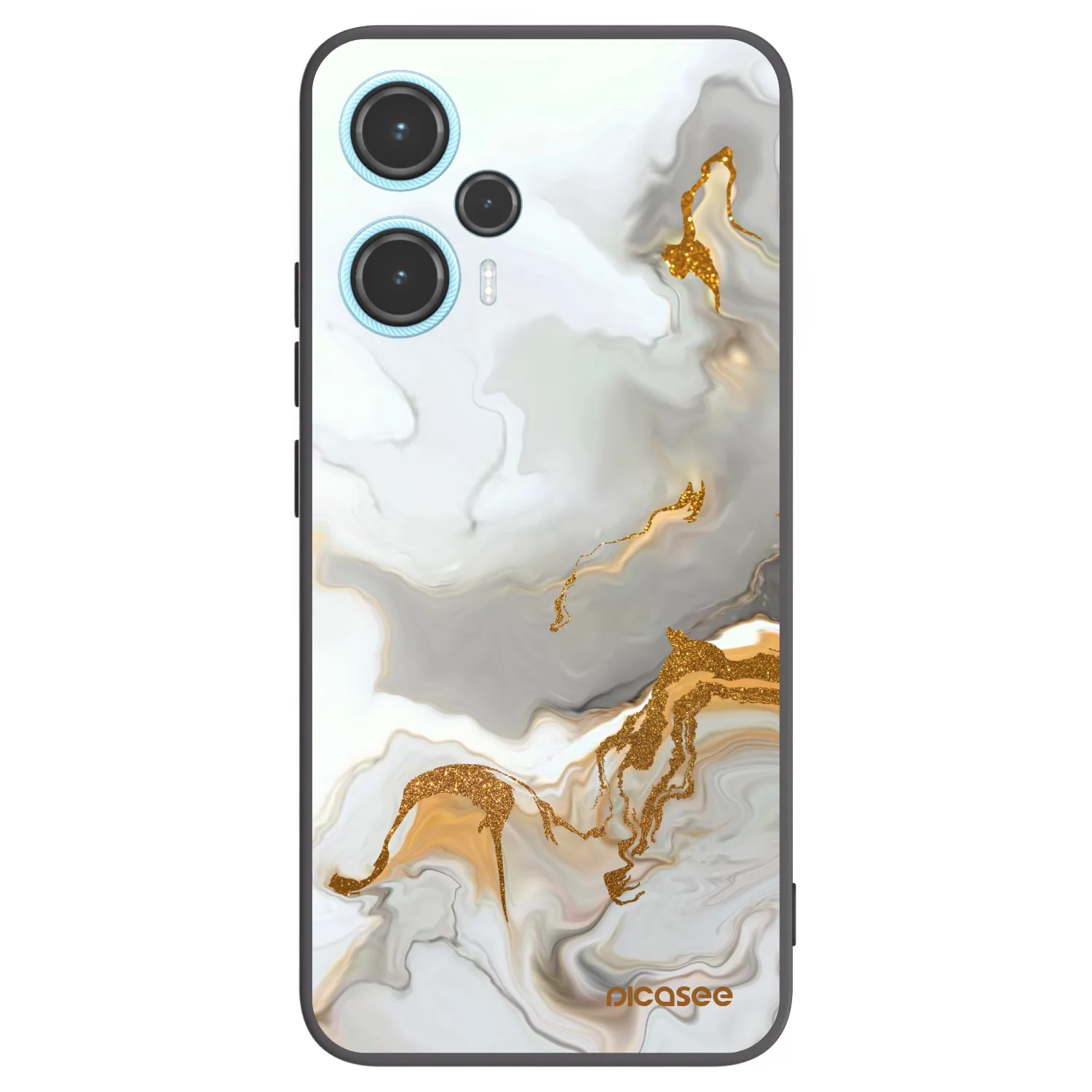 Picasee Μαύρη θήκη σιλικόνης για Xiaomi Poco F5 - Her