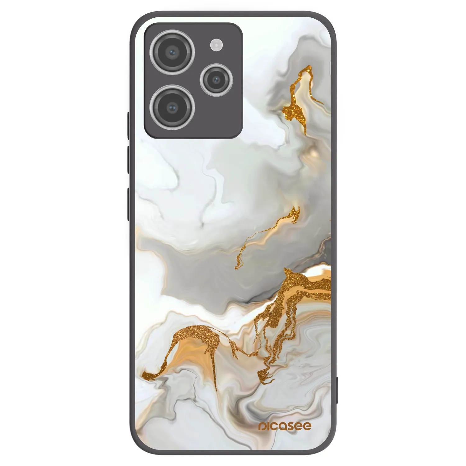 Picasee Μαύρη θήκη σιλικόνης για Xiaomi Redmi 12 4G - Her