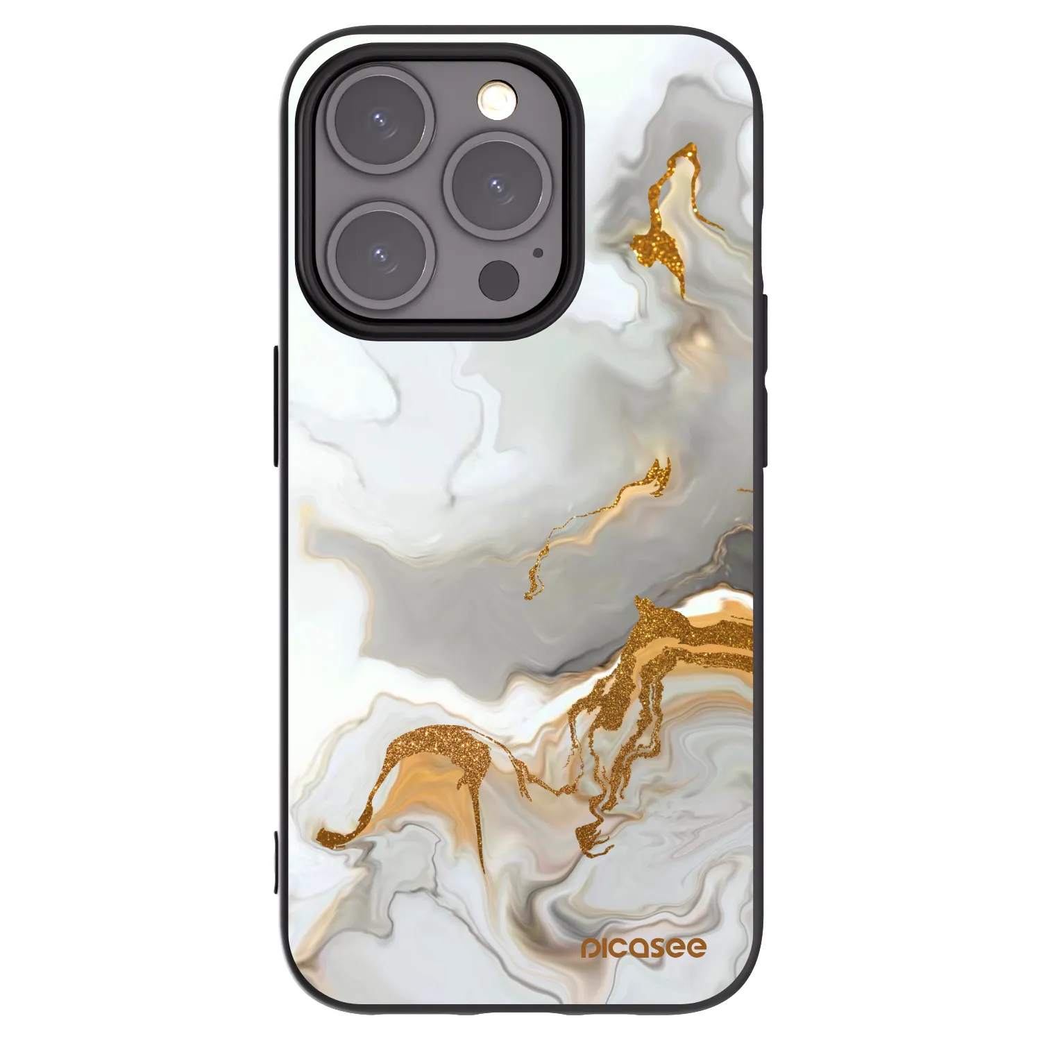 Picasee Μαύρη θήκη σιλικόνης για Apple iPhone 15 Pro - Her