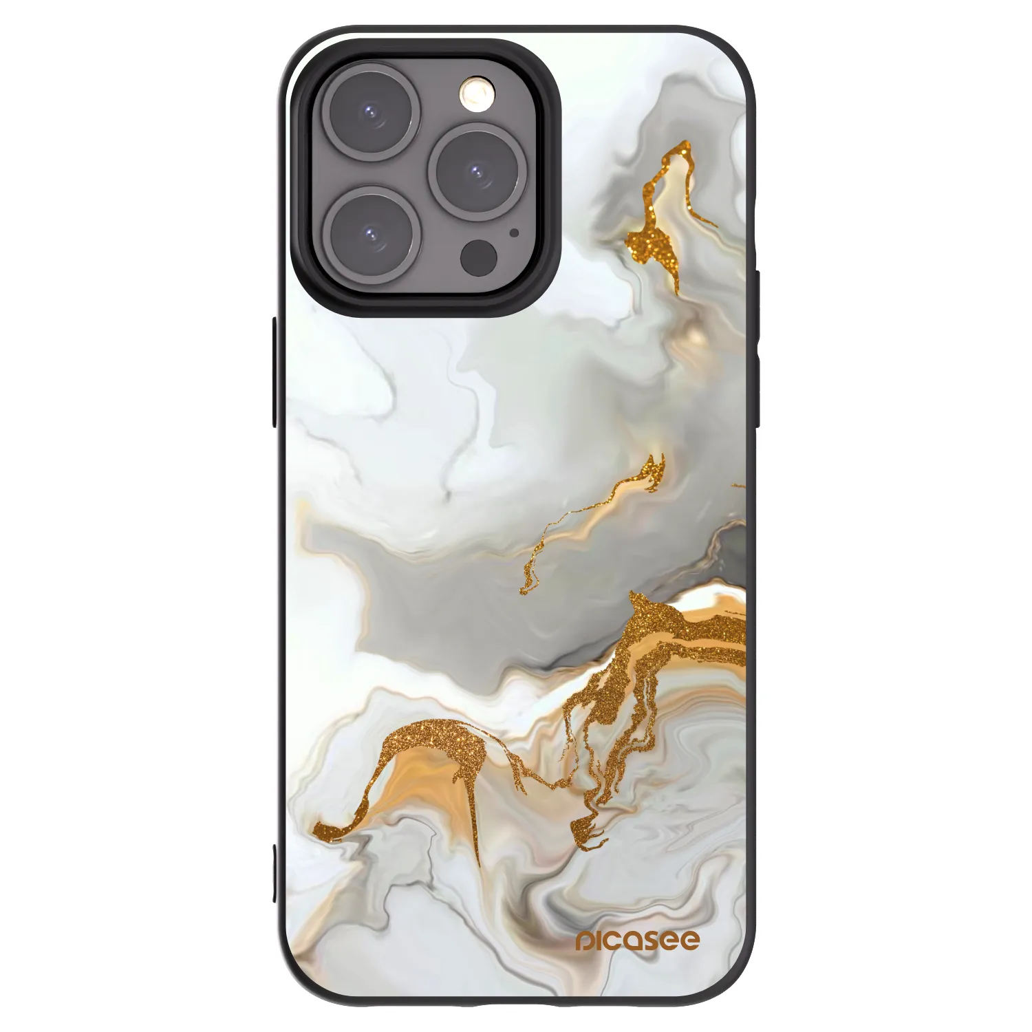 Picasee Μαύρη θήκη σιλικόνης για Apple iPhone 15 Pro Max - Her
