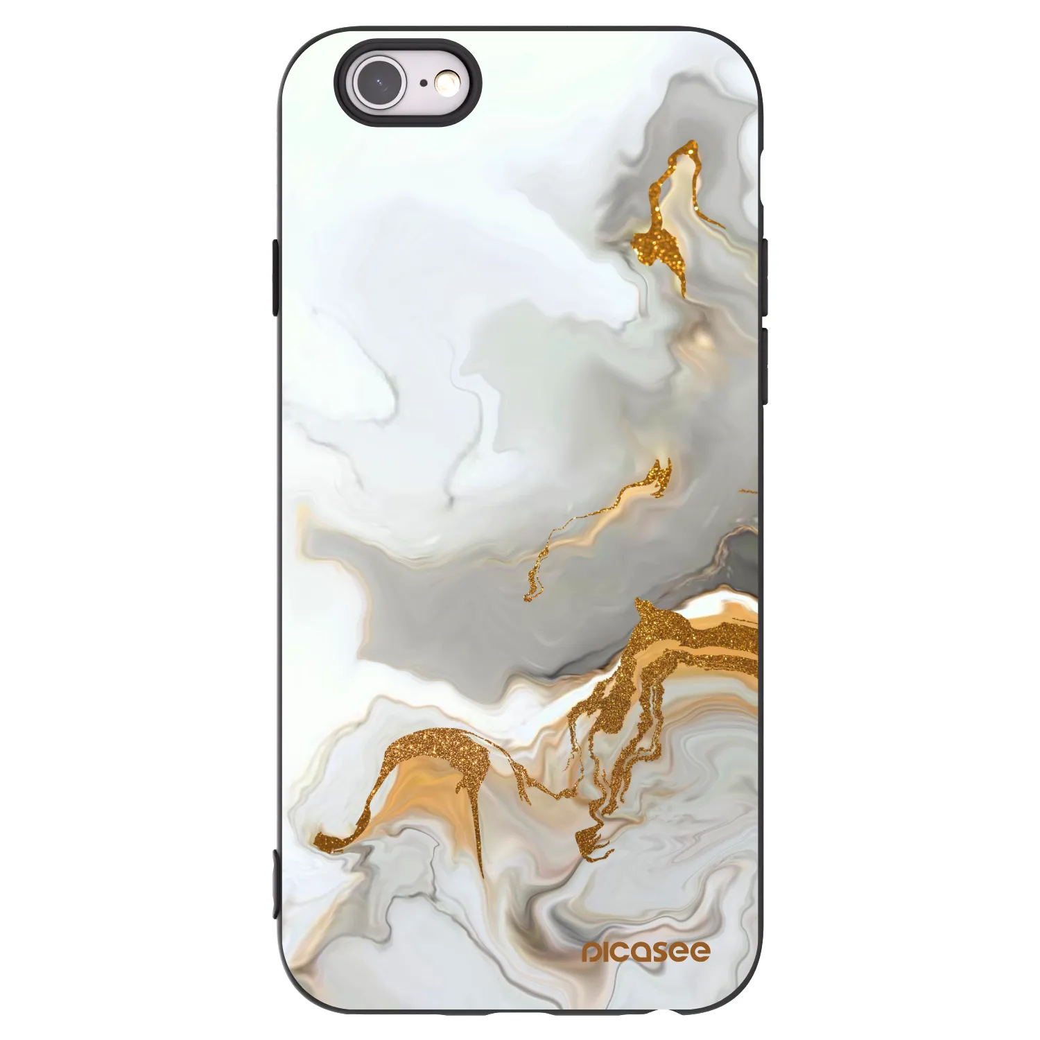 Picasee Μαύρη θήκη σιλικόνης για Apple iPhone 6/6S - Her