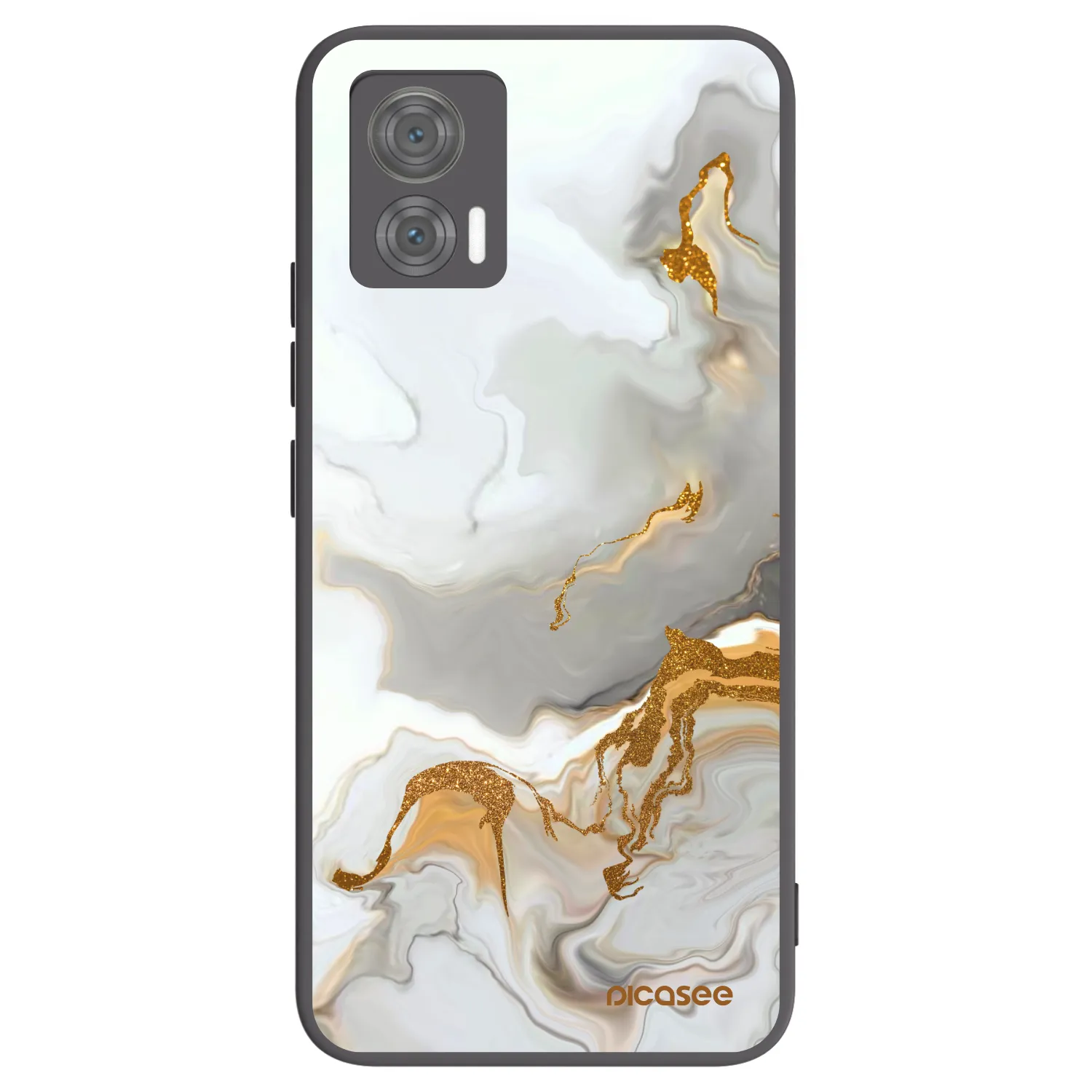 Picasee Μαύρη θήκη σιλικόνης για Motorola Edge 30 Neo - Her