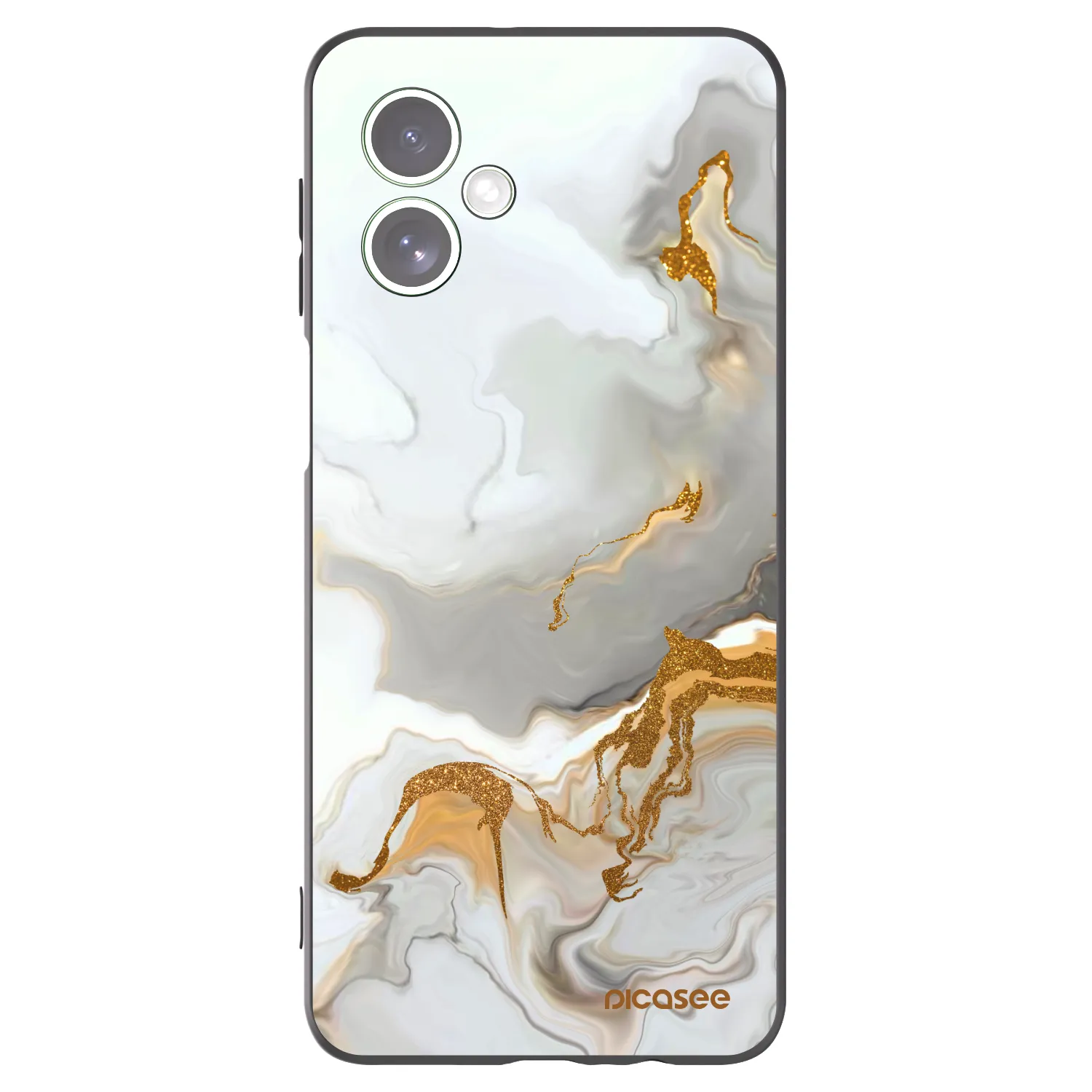 Picasee Μαύρη θήκη σιλικόνης για Motorola Moto G54 5G - Her