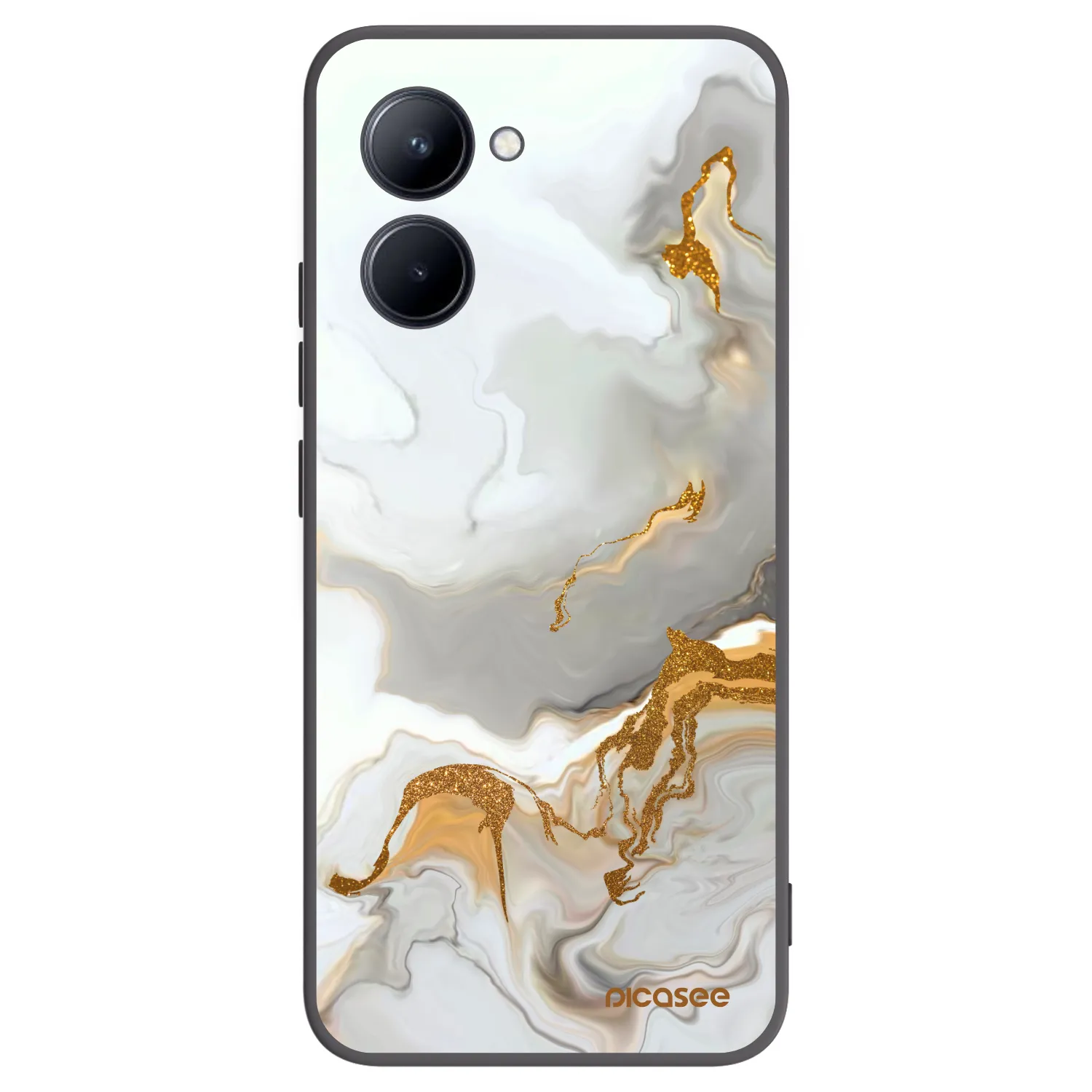 Picasee Μαύρη θήκη σιλικόνης για Realme C33 (2023) - Her