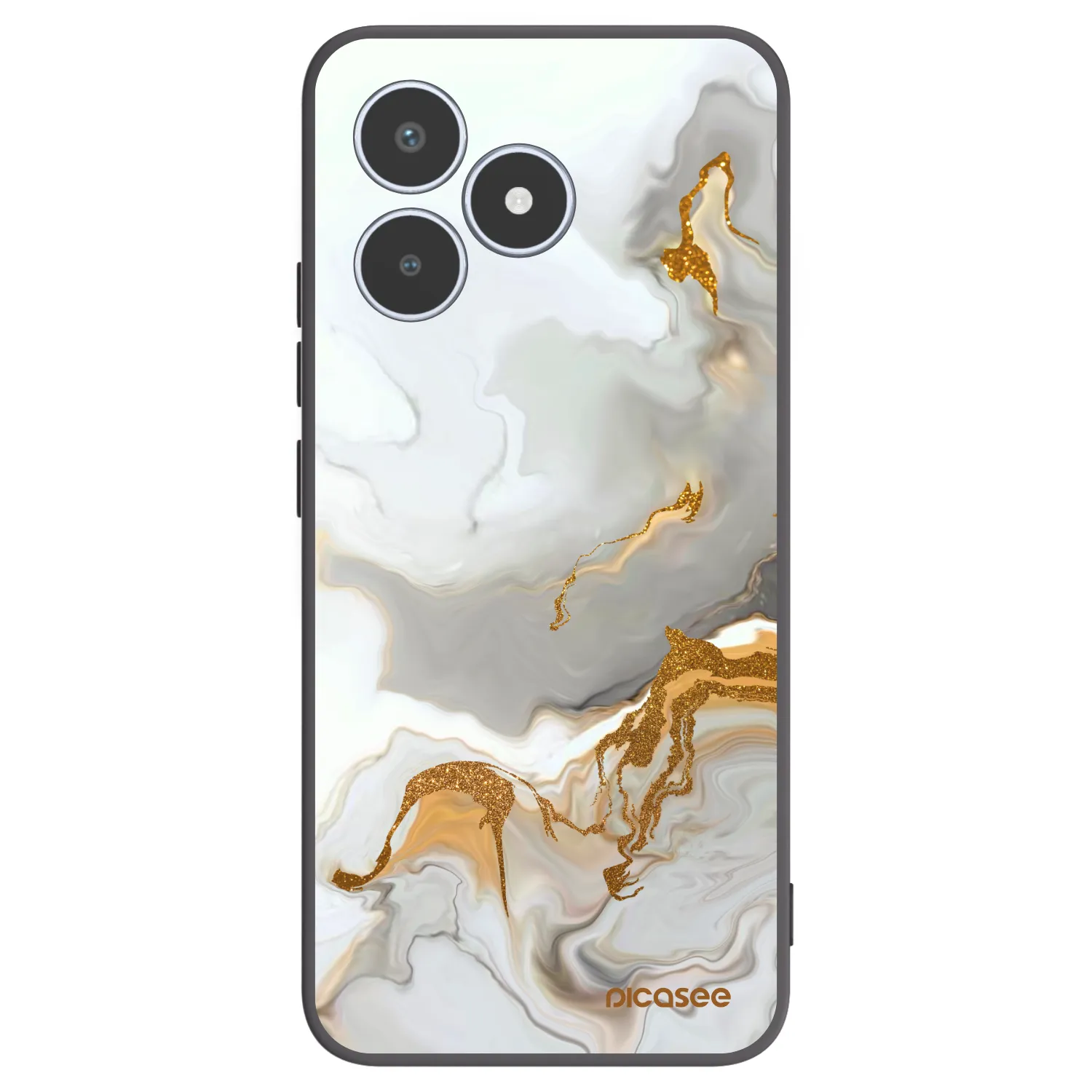 Picasee Μαύρη θήκη σιλικόνης για Realme C53 - Her