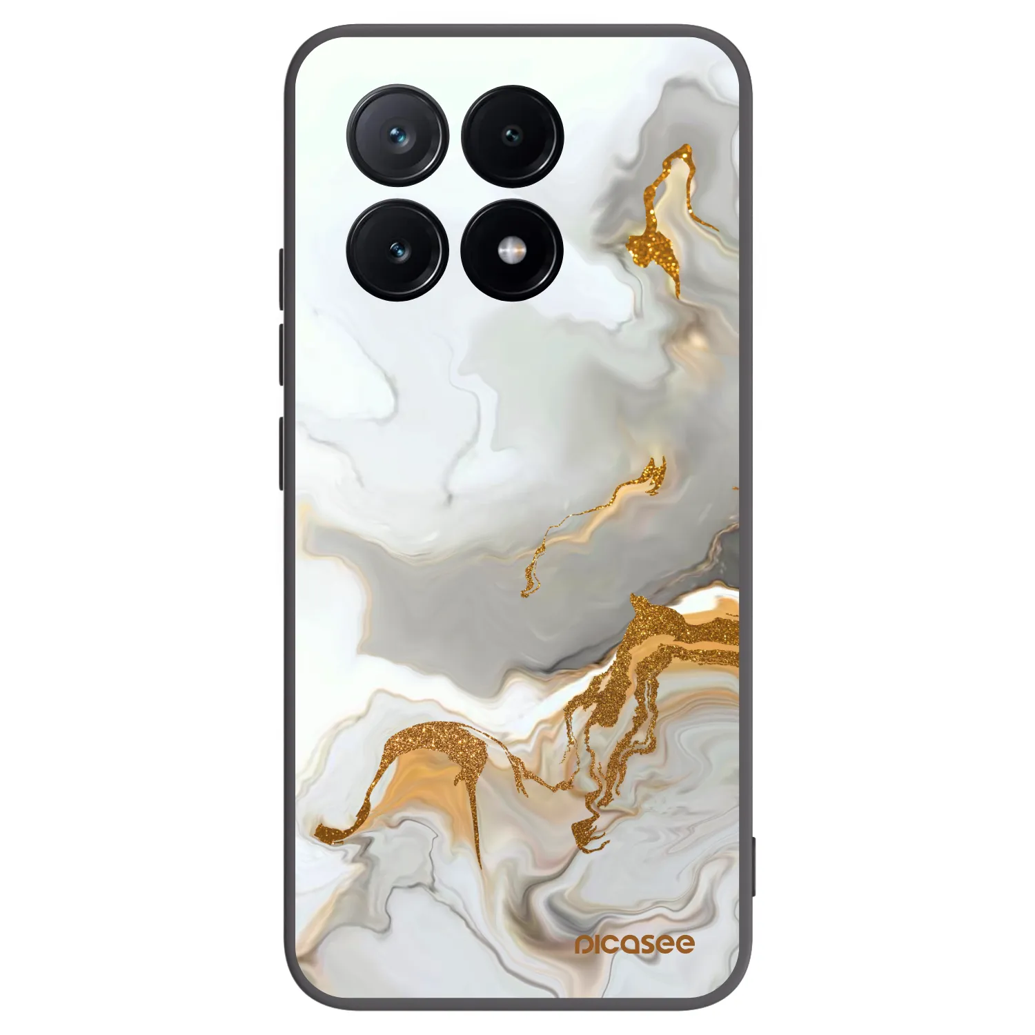 Picasee Μαύρη θήκη σιλικόνης για Xiaomi Poco X6 Pro - Her