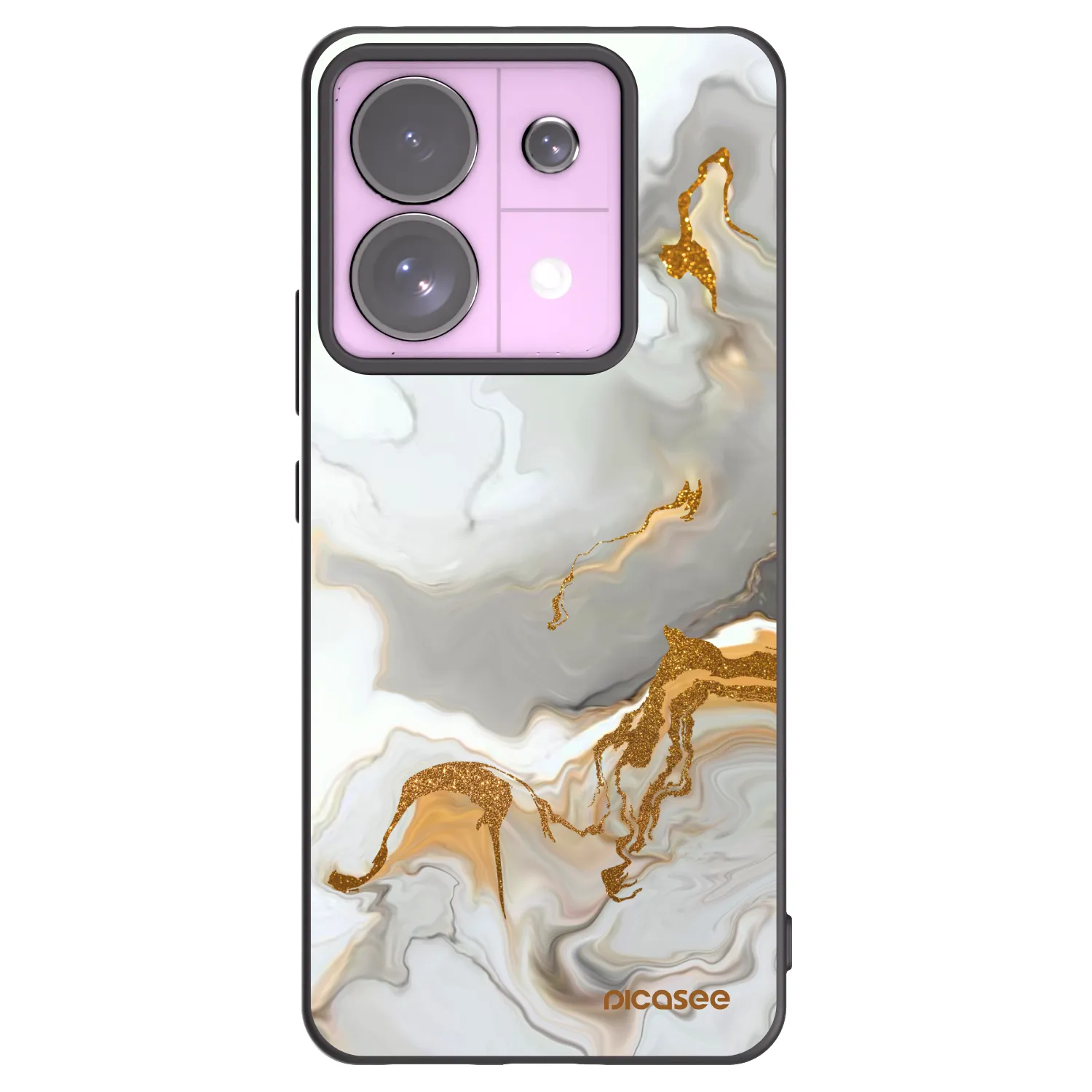 Picasee Μαύρη θήκη σιλικόνης για Xiaomi Redmi Note 13 Pro 5G - Her