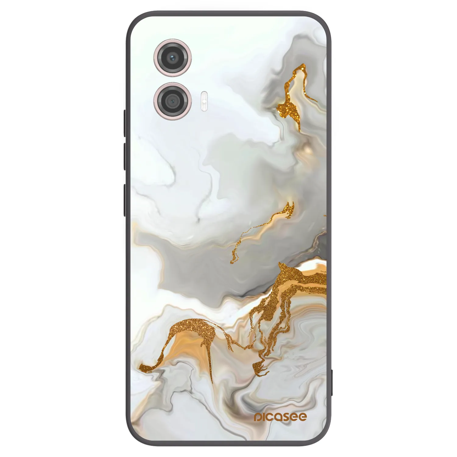 Picasee Μαύρη θήκη σιλικόνης για Motorola Moto G53 5G - Her