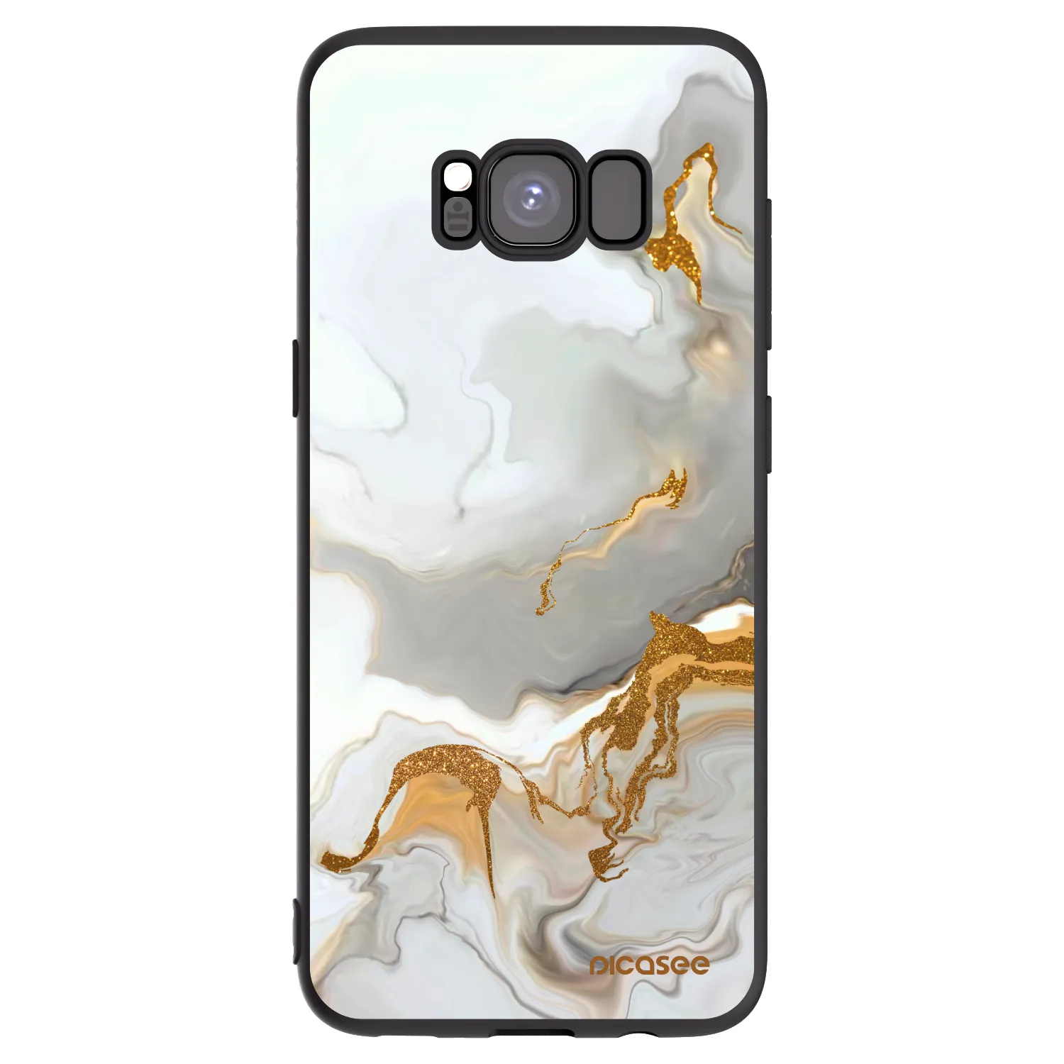 Picasee Μαύρη θήκη σιλικόνης για Samsung Galaxy S8 G950F - Her