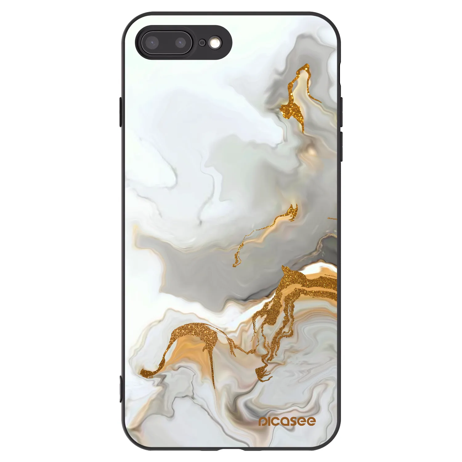 Picasee Μαύρη θήκη σιλικόνης για Apple iPhone 7 Plus - Her