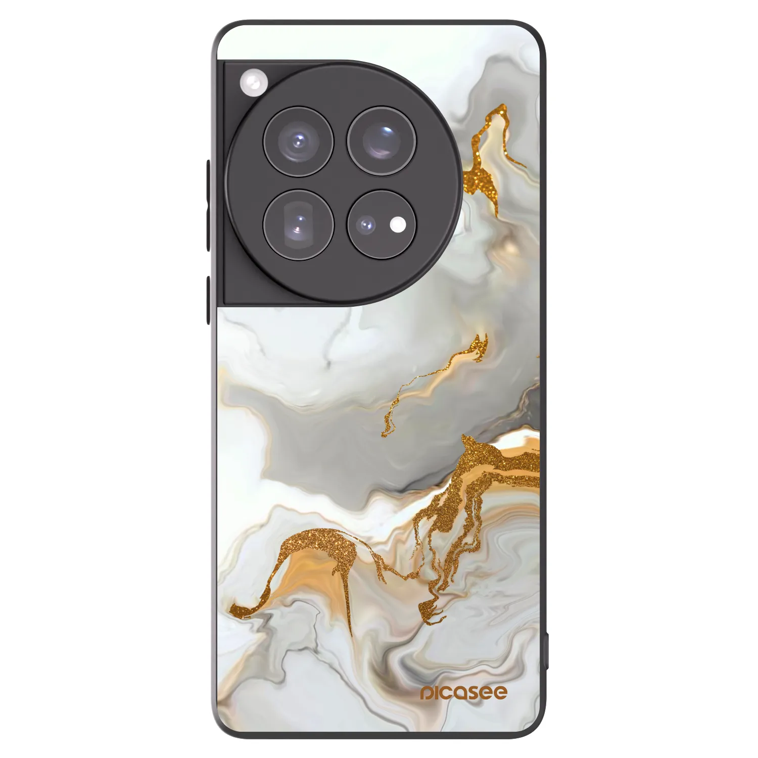 Picasee Μαύρη θήκη σιλικόνης για OnePlus 12 5G - Her