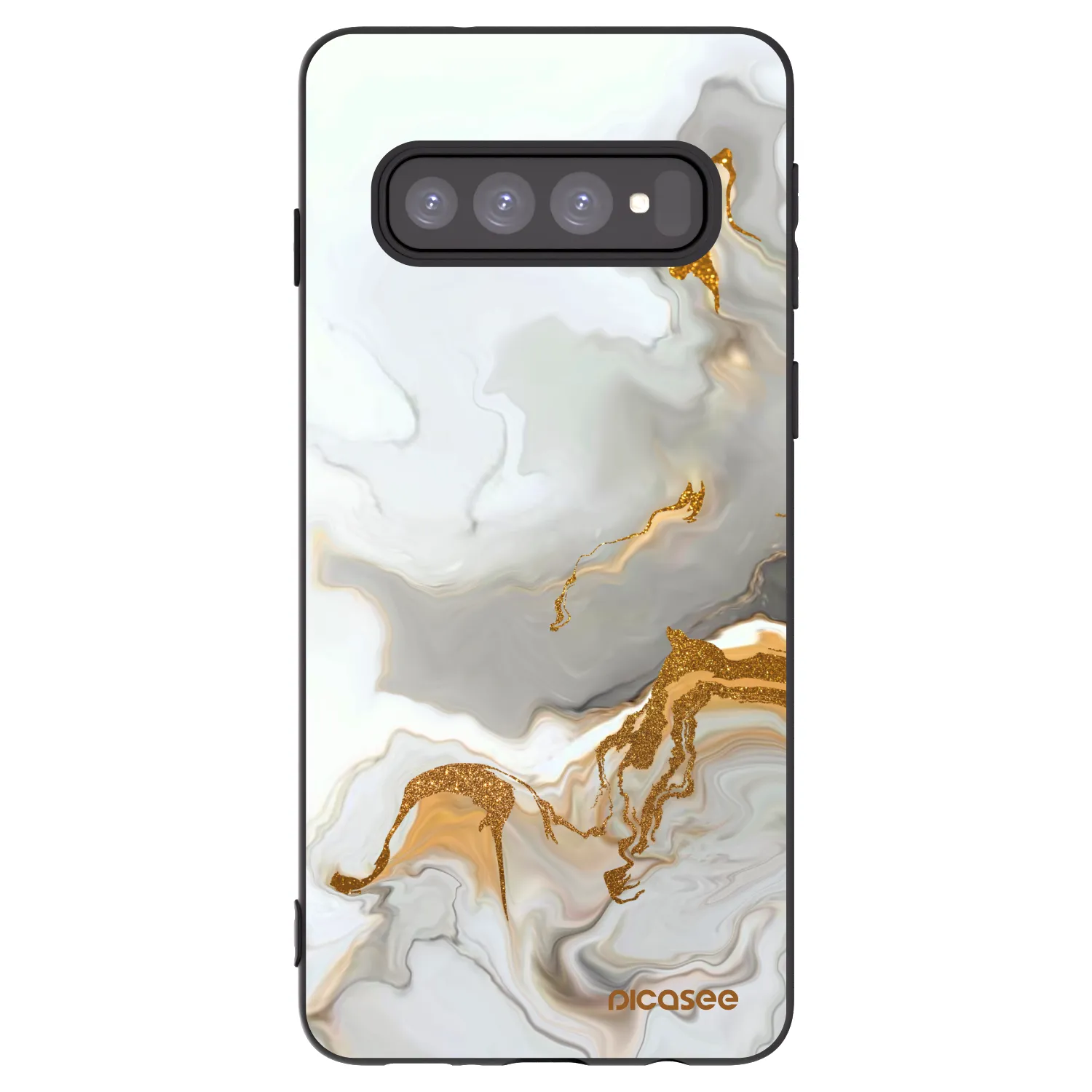 Picasee Μαύρη θήκη σιλικόνης για Samsung Galaxy S10 G973 - Her
