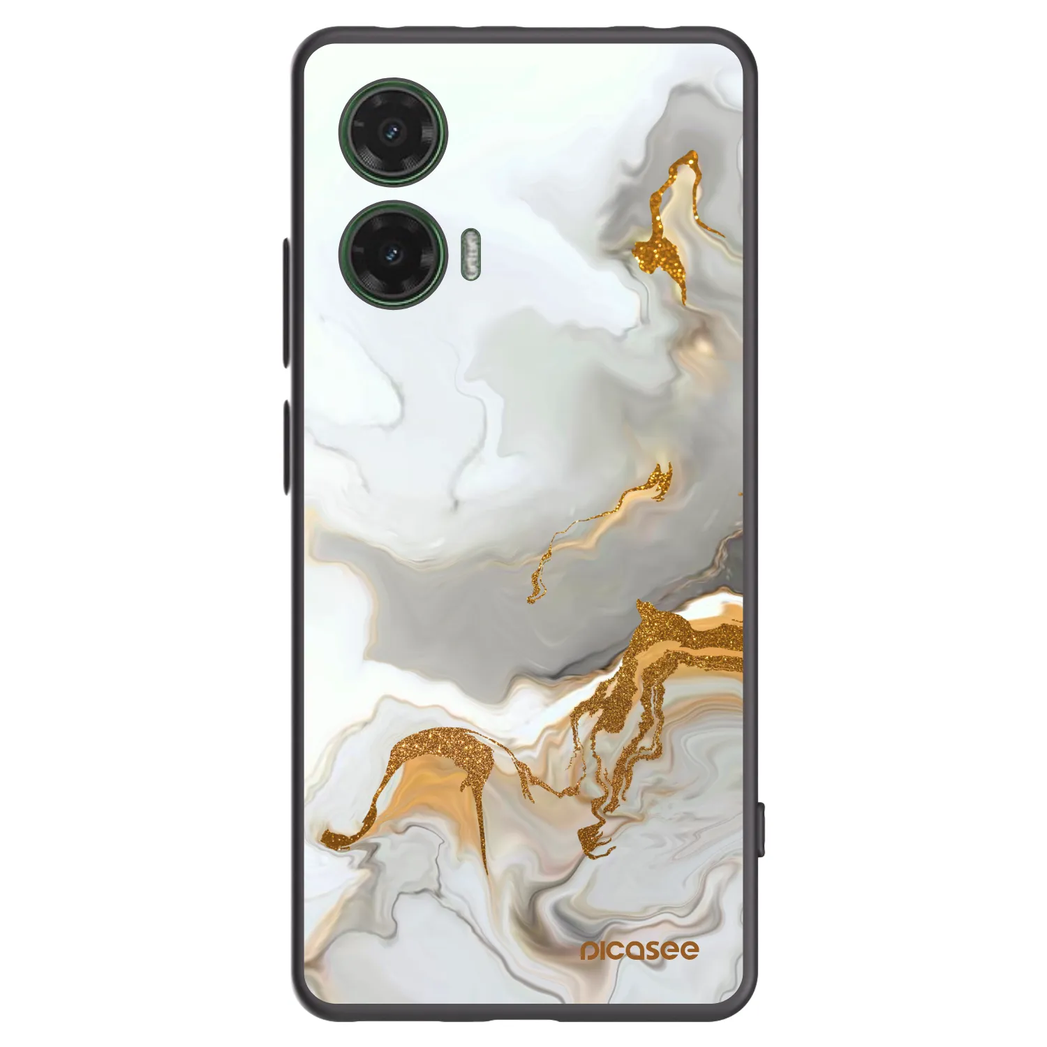 Picasee Μαύρη θήκη σιλικόνης για Motorola Moto G35 5G - Her